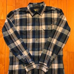 Eddie Bauer blue plaid flannel